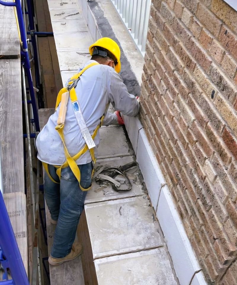 Masonry work in progress in Brooklyn NY